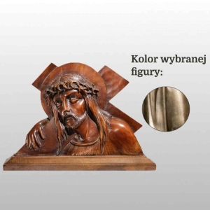 GŁOWA CHRYSTUSA 27X21CM ZŁOTY (129)