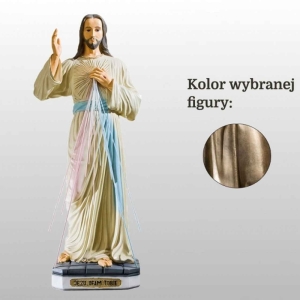 JEZUS MIŁOSIERNY (JEZU UFAM TOBIE) 120CM ZŁOTY (151)