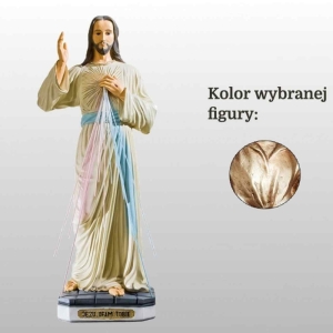 JEZUS MIŁOSIERNY (JEZU UFAM TOBIE) 120CM WŁOSKIE ZŁOTO (151)