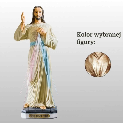 JEZUS MIŁOSIERNY (JEZU UFAM TOBIE) 120CM WŁOSKIE ZŁOTO (151)
