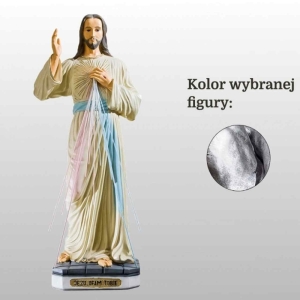 JEZUS MIŁOSIERNY (JEZU UFAM TOBIE) 120CM SREBRNY (151)