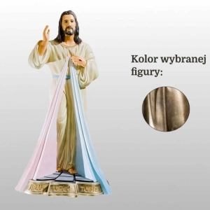 JEZUS MIŁOSIERNY (JEZU UFAM TOBIE) 90CM ZŁOTY (152)