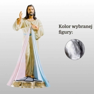 JEZUS MIŁOSIERNY (JEZU UFAM TOBIE) 90CM SREBRNY (152)