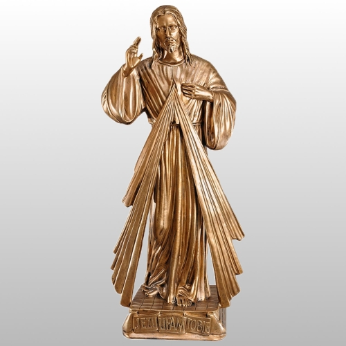 JEZUS MIŁOSIERNY (JEZU UFAM TOBIE) 75CM WŁOSKIE ZŁOTO (154)