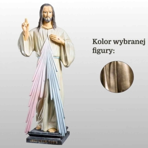 JEZUS MIŁOSIERNY(JEZU UFAM TOBIE) 60CM ZŁOTY (156)