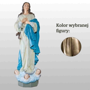 MATKA BOŻA Z ANIOŁKAMI 130CM ZŁOTY (430)