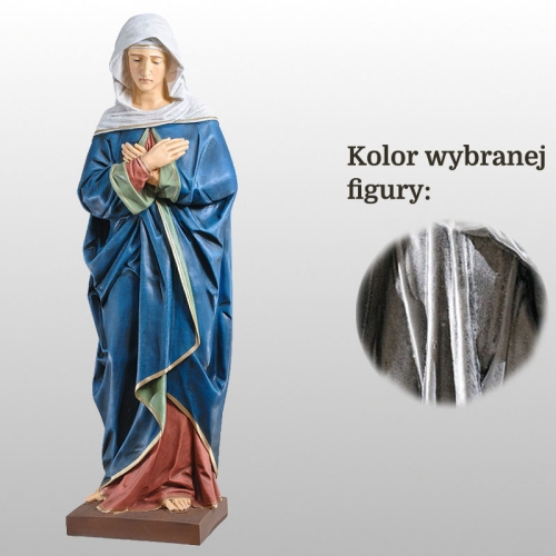 MATKA BOŻA BOLESNA 100CM SREBRNY (440)