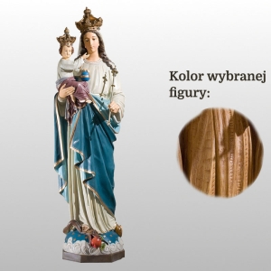 MATKA BOŻA KRÓLOWA ŚWIATA 100CM DREWNO (602)
