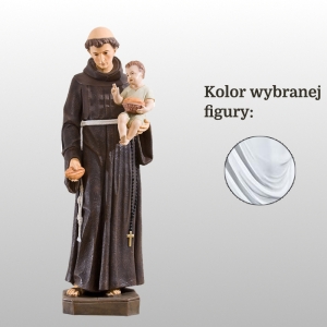 ŚW. ANTONI Z PADWY Z CHLEBEM 110CM BIAŁY (701)