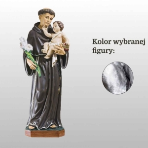 ŚW. ANTONI Z PADWY 80CM SREBRNY (703)