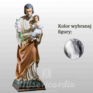 ŚW. JÓZEF OPIEKUN (Z DZIECIĄTKIEM I LILIJKĄ) 110CM SREBRNY (753)