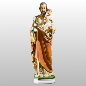 ŚW. JÓZEF OPIEKUN (Z DZIECIĄTKIEM I LILIJKĄ) 80CM BIAŁY (754)