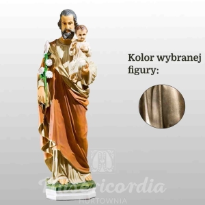 ŚW. JÓZEF OPIEKUN (Z DZIECIĄTKIEM I LILIJKĄ) 80CM ZŁOTY (754)
