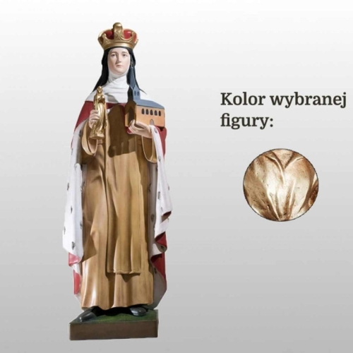 ŚW. JADWIGA ŚLĄSKA 115CM WŁOSKIE ZŁOTO (822)