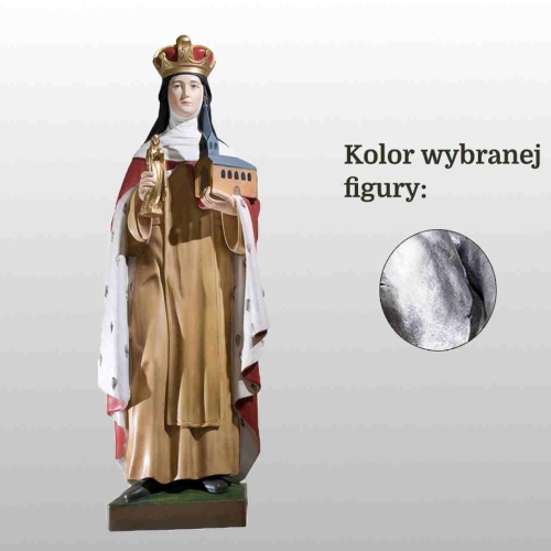 ŚW. JADWIGA ŚLĄSKA 115CM SREBRNY (822)