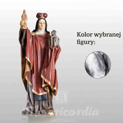 ŚW. JADWIGA ŚLĄSKA 65CM SREBRNY (824)