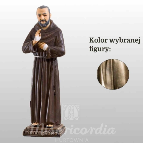 ŚW. O. PIO 78CM ZŁOTY (839)