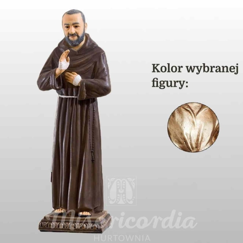 ŚW. O. PIO 78CM WŁOSKIE ZŁOTO (839)