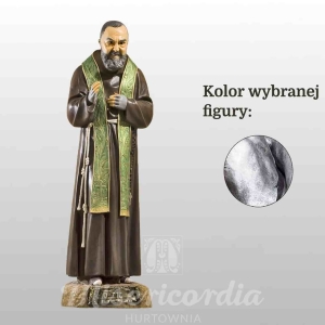 ŚW. O. PIO 77CM SREBRNY (840)