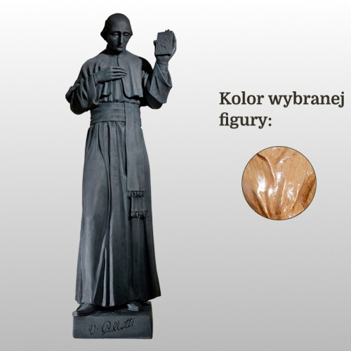 ŚW. WINCENTY PALLOTTI 128CM KOLOR DREWNO (848)