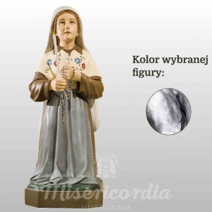 ŚW. BERNADETA 90CM SREBRNY (860)