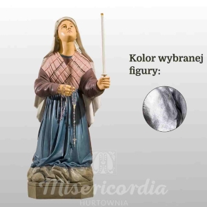 ŚW. BERNADETA 60CM SREBRNY (861)