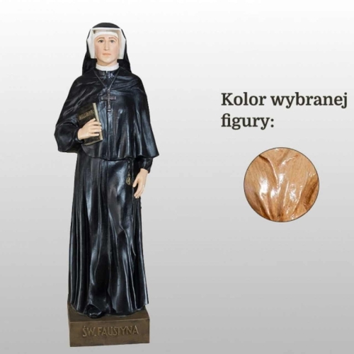 ŚW. FAUSTYNA 140CM DREWNO (866)