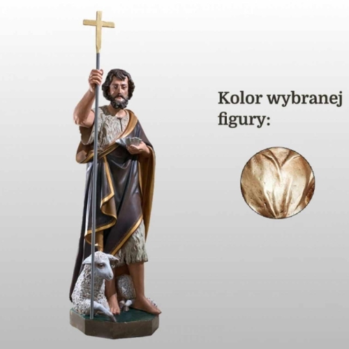 ŚW. JAN CHRZCICIEL 110CM WŁOSKIE ZŁOTO (885)