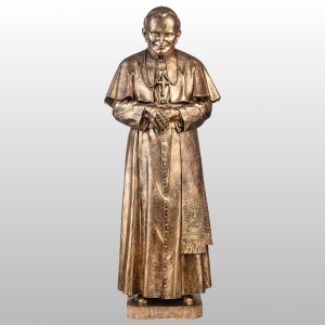 FIGURA OJCA ŚW. JANA PAWŁA II 116CM ZŁOTY (631)
