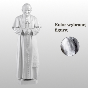 FIGURA OJCA ŚW. JANA PAWŁA II 116CM SREBRNY (631)