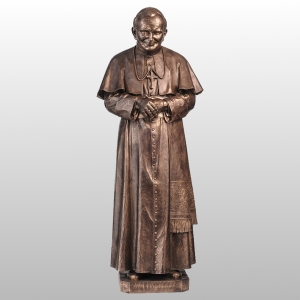 FIGURA OJCA ŚW. JANA PAWŁA II 116CM IMITACJA BRĄZU (631)