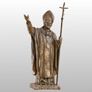FIGURA OJCA ŚW. JANA PAWŁA II 90CM ZŁOTY (657)