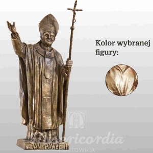 FIGURA OJCA ŚW. JANA PAWŁA II 90CM WŁOSKIE ZŁOTO (657)