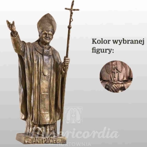 FIGURA OJCA ŚW. JANA PAWŁA II 90CM IMITACJA BRĄZU (657)