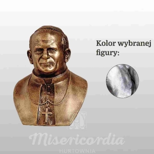POPIERSIE OJCA ŚW. JANA PAWŁA II 17CM SREBRNY (653)