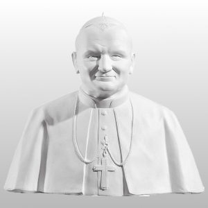 POPIERSIE OJCA ŚW. JANA PAWŁA II 40CM BIAŁY (652)