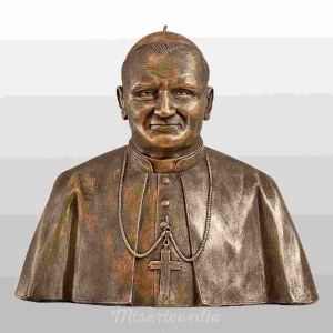 POPIERSIE OJCA ŚW. JANA PAWŁA II 40CM ZŁOTY (652)