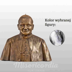 POPIERSIE OJCA ŚW. JANA PAWŁA II 40CM SREBRNY (652)