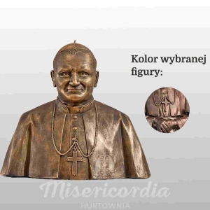 POPIERSIE OJCA ŚW. JANA PAWŁA II 40CM IMITACJA BRĄZU (652)