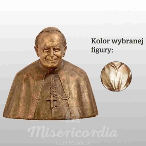 POPIERSIE OJCA ŚW. JANA PAWŁA II 70CM WŁOSKIE ZŁOTO (650)