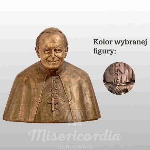 POPIERSIE OJCA ŚW. JANA PAWŁA II 70CM IMITACJA BRĄZU (650)