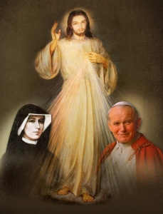 BANER TRANSPARENT - JEZUS, FAUSTYN JAN PAWŁE II (t_72)