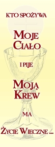 BANER TRANSPARENT - KIELICH  KTO SPOŻYWA MOJE CIAŁO...(t_52)