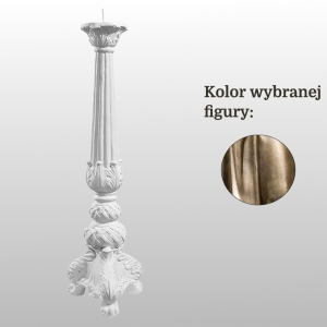 LICHTARZ ŻYWICZNY 58 CM ZŁOTY (966)