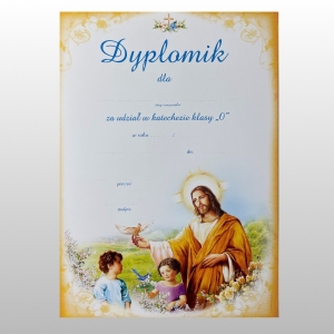 DYPLOMIK KL.O nr 6 - ptaszek na ręku Pana Jezusa