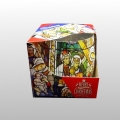 ŚWIECA SZKŁO ZAPACH -CHRISTMAS WITRAŻ ART.836