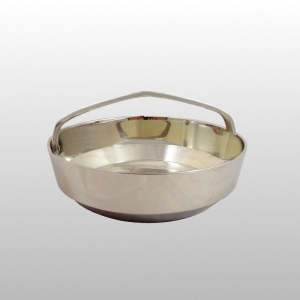 POJEMNIK NA WĘGIELKI, ŚR. 12.5CM, WYS. 3.7CM, NIKIEL