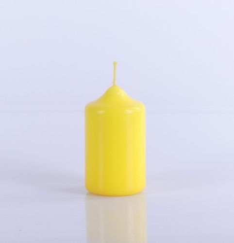 ŚWIECA WALEC 4/7cm, ŻÓŁTA