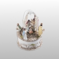 Szopka bożonarodzeniowa - pozytywka - świecąca - wys. 18cm