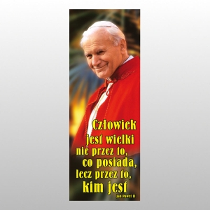 BANER DRUK NA MATERIALE 0,75 X 2,0 m - Jan Paweł II 22
